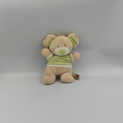 Doudou souris beige vert NICOTOY