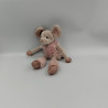 Doudou souris beige rose pailleté tutu étoile HISTOIRE D'OURS