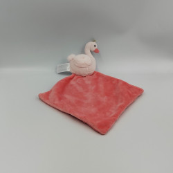 Doudou plat cygne rose Little Precious Treasure TEX BABY