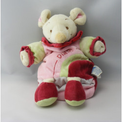 Doudou et compagnie marionnette Didie la souris rose vert