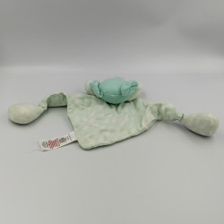 Doudou plat éléphant bleu vert blanc PRIMARK