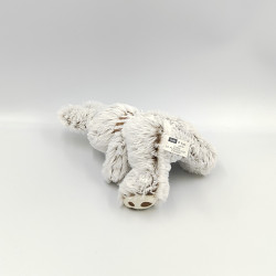 Doudou peluche lapin beige marron blanc HAN