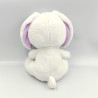 Doudou lapin blanc mauve CANDY PETS GIPSY