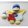Doudou et compagnie marionnette canard bleu jaune bouée