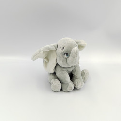 Doudou éléphant gris blanc Dumbo DISNEY STORE