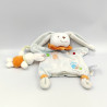 Doudou et compagnie plat marionnette lapin Eliot bleu