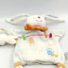 Doudou et compagnie plat marionnette lapin Eliot bleu