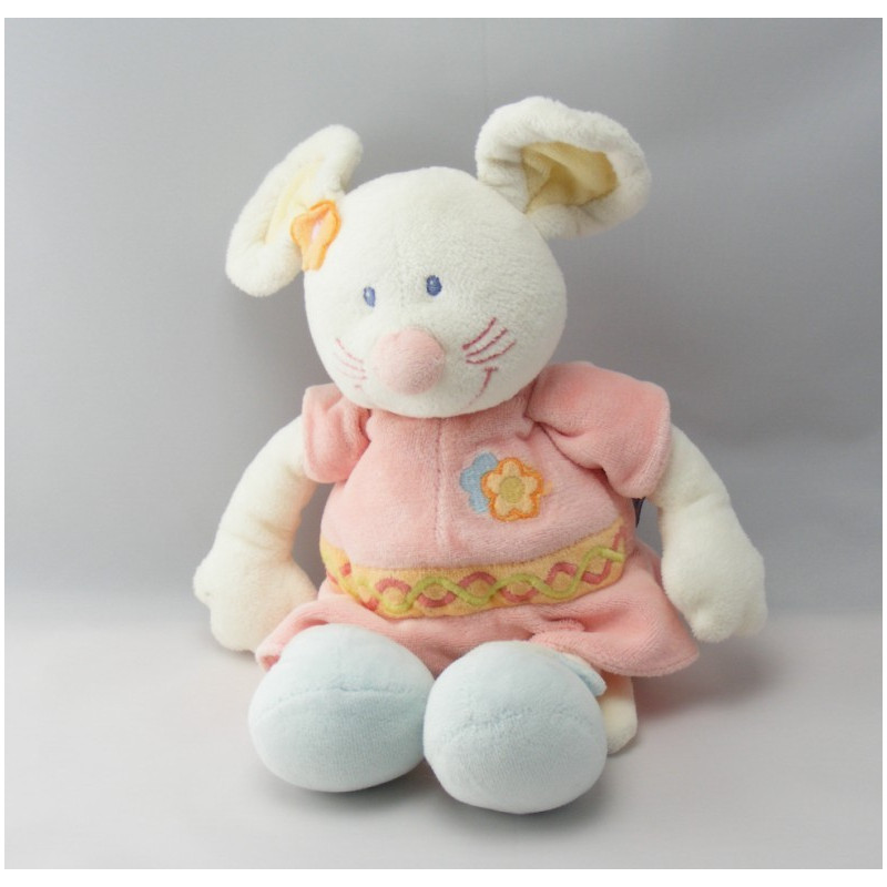 Doudou souris rose papillon NATTOU 