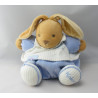 Doudou lapin beige écru feuille Pure KALOO
