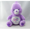 Peluche Bisounours mauve Grosami arc en ciel CARE BEARS