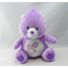 Peluche Bisounours mauve Groscadeau sucettes CARE BEARS