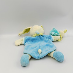 Doudou et compagnie plat lapin bleu Pinou et son bébé