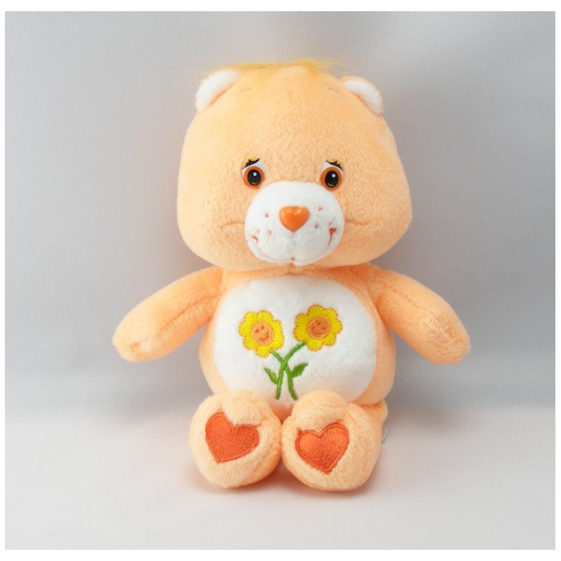 Peluche Bisounours orange coeur Grosbisous CARE BEARS