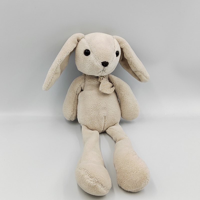 Doudou lapin gris beige HISTOIRE D'OURS