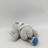 Doudou musical éléphant bleu gris Jack NATTOU
