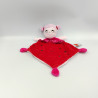 Doudou plat coccinelle rouge rose INFLUX