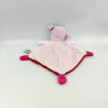 Doudou plat coccinelle rouge rose INFLUX
