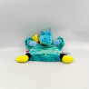 Doudou et compagnie marionnette crocodile bleu blanc vert Tropicool