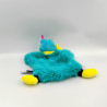 Doudou et compagnie marionnette crocodile bleu blanc vert Tropicool