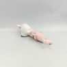 Doudou baton hochet souris blanche rose gris Lilibelle SAUTHON