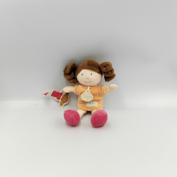 Doudou et compagnie poupée fille orange Pêche UNICEF