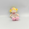 Doudou et compagnie poupée fille robe à pois Demoiselles doudou