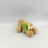 Doudou musical hippopotame beige salopette verte NOUKIE'S NOUKIES