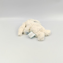 Mini Doudou lapin Calins blanc bleu BABY NAT
