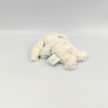 Mini Doudou lapin Calins blanc bleu BABY NAT