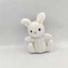 Doudou peluche lapin blanc BOULGOM