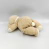Doudou souris beige col blanc NICOTOY