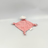 Doudou plat nuage rose gris blanc étoiles SIPLEC