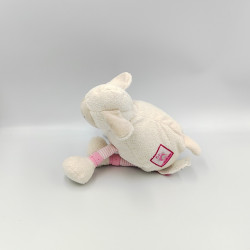 Doudou mouton blanc rose Lila MOULIN ROTY