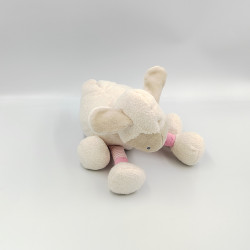 Doudou mouton blanc rose Lila MOULIN ROTY