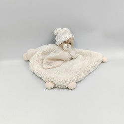 Doudou plat triangle ours blanc Mon premier doudou BUKOWSKI