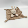 Doudou plat lapin beige marron rayé KIABI SIMBA TOYS