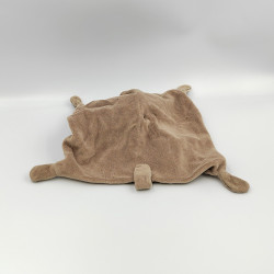 Doudou plat lapin beige marron rayé KIABI SIMBA TOYS