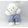 Doudou ours blanc NOUNOURS 