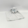 Doudou plat lapin bleu mouchoir TARTINE ET CHOCOLAT
