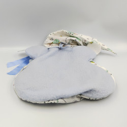 Ancien Doudou lutin poupée bleu blanc Campagne SUCRE D'ORGE