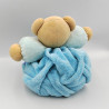Doudou ours plume beige bleu KALOO
