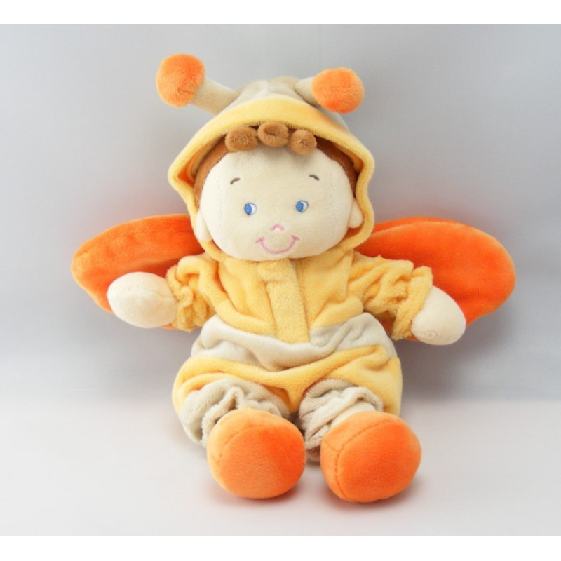 Doudou garçon coccinelle rouge jaune NICOTOY 