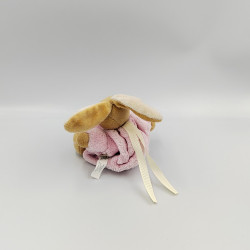 Doudou petit lapin Plume rose KALOO