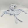Doudou plat triangle lapin bleu ciel Lapidou NATTOU
