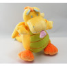 Doudou dragon jaune vert NICOTOY