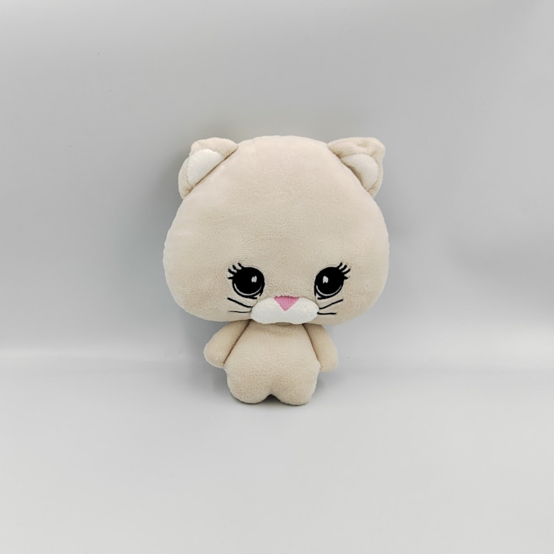 Doudou chat beige blanc H&M