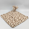 Doudou plat girafe marron écru blanc ZDT ACTION