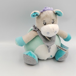 Doudou musical ane gris bleu Picotin BABY NAT