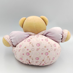 Doudou ours patapouf mauve rose fleurs Lilirose KALOO