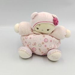 Doudou lutin poupée mauve rose fleurs Lilirose KALOO
